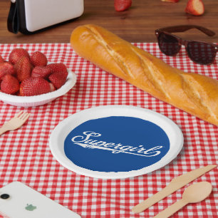 Supergirl Baseball All-Star-Logo Pappteller