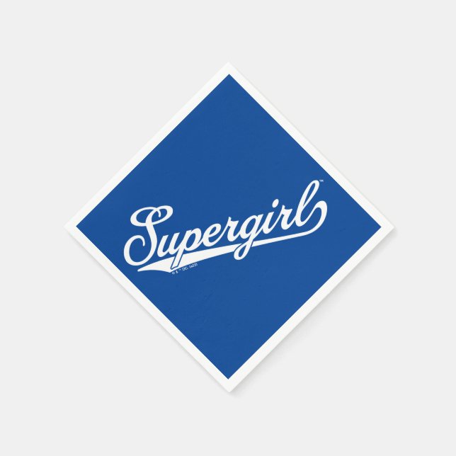 Supergirl Baseball All-Star-Logo Serviette (Ecke)