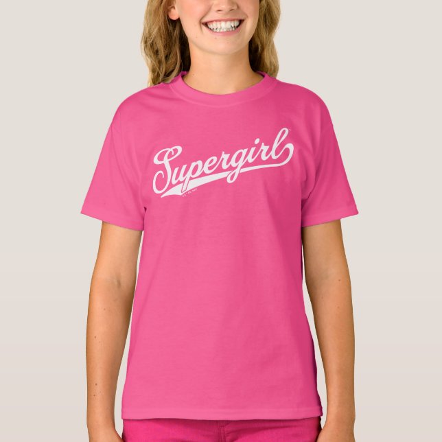 Supergirl Baseball All-Star-Logo T-Shirt (Vorderseite)