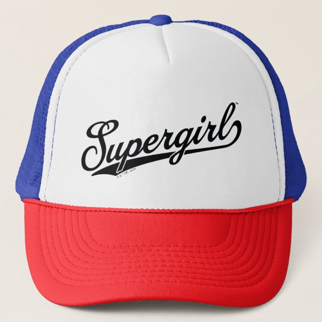 Supergirl Baseball All-Star-Logo Truckerkappe (Vorderseite)