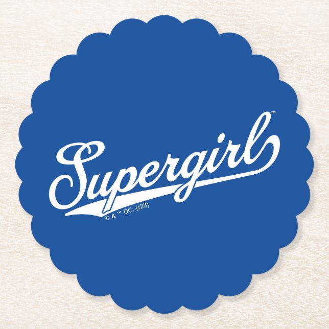 Supergirl Baseball All-Star-Logo Untersetzer (Vorderseite)