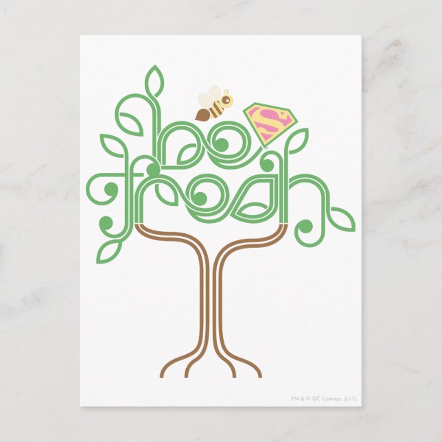 Supergirl Be Fresh Postkarte (Vorderseite)