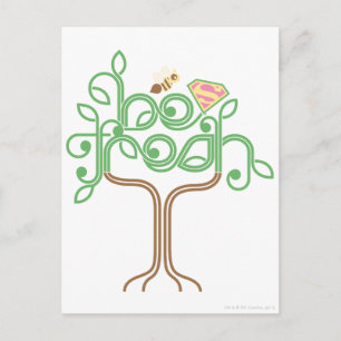 Supergirl Be Fresh Postkarte