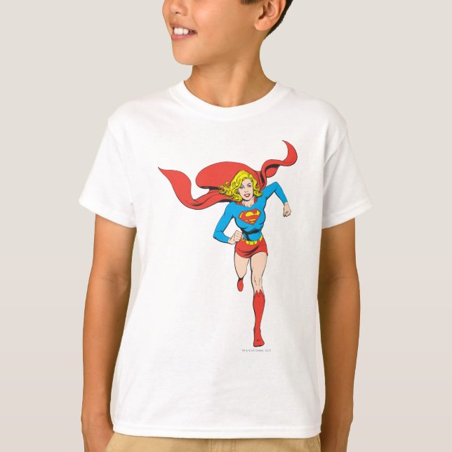 Supergirl bereit zum Gehen T-Shirt (Vorderseite)
