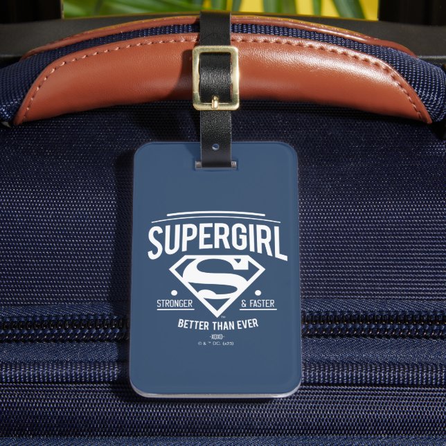 Supergirl besser als je zuvor Retro Graphic Gepäckanhänger (Vorderseite Insitu 2)