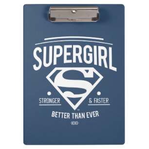 Supergirl besser als je zuvor Retro Graphic Klemmbrett