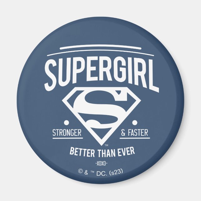 Supergirl besser als je zuvor Retro Graphic Magnet (Vorne)