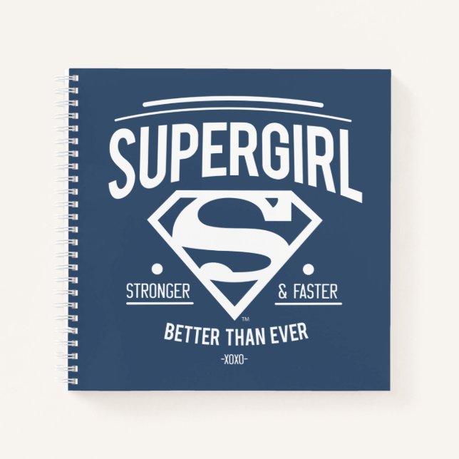 Supergirl besser als je zuvor Retro Graphic Notizbuch (Vorderseite)