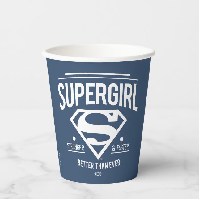 Supergirl besser als je zuvor Retro Graphic Pappbecher (Vorderseite)