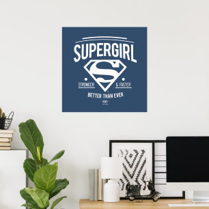 Supergirl besser als je zuvor Retro Graphic Poster