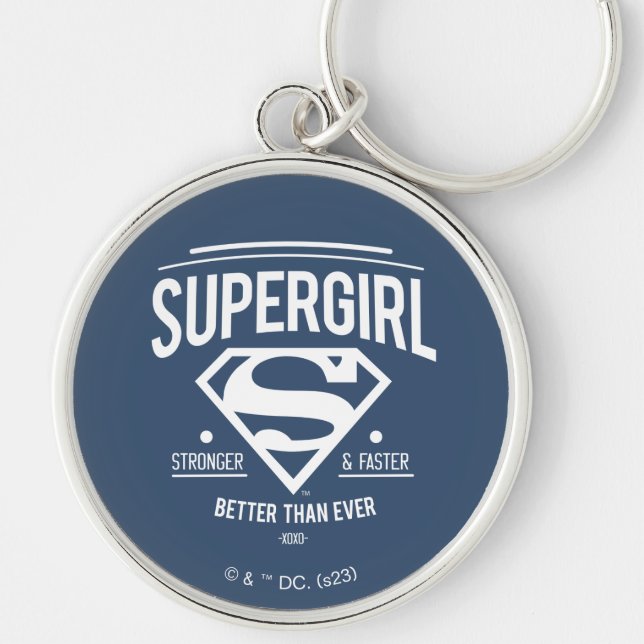 Supergirl besser als je zuvor Retro Graphic Schlüsselanhänger (Vorne)