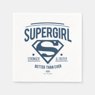 Supergirl besser als je zuvor Retro Graphic Serviette