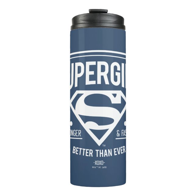 Supergirl besser als je zuvor Retro Graphic Thermosbecher (Vorderseite)