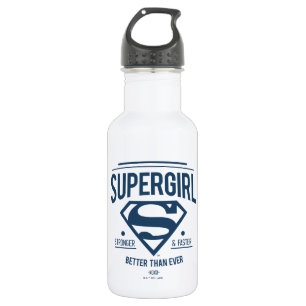 Supergirl besser denn je Retro-Grafik Edelstahlflasche