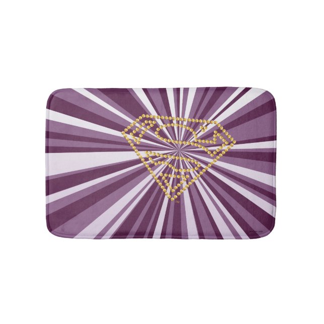 Supergirl bestickt S-Shield Badematte (Vorderseite)
