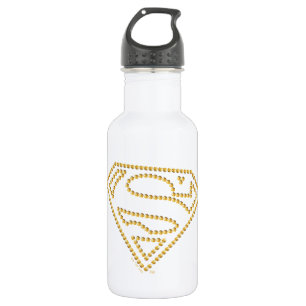 Supergirl bestickt S-Shield Edelstahlflasche