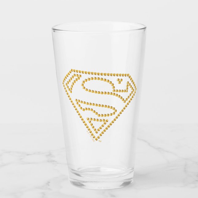Supergirl bestickt S-Shield Glas (Vorderseite)