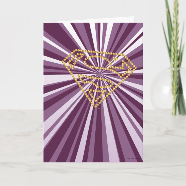 Supergirl bestickt S-Shield Karte (Vorderseite)