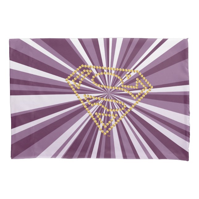 Supergirl bestickt S-Shield Kissenbezug (Vorderseite)