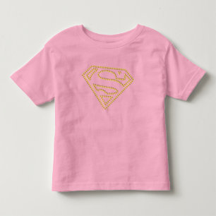 Supergirl bestickt S-Shield Kleinkind T-shirt