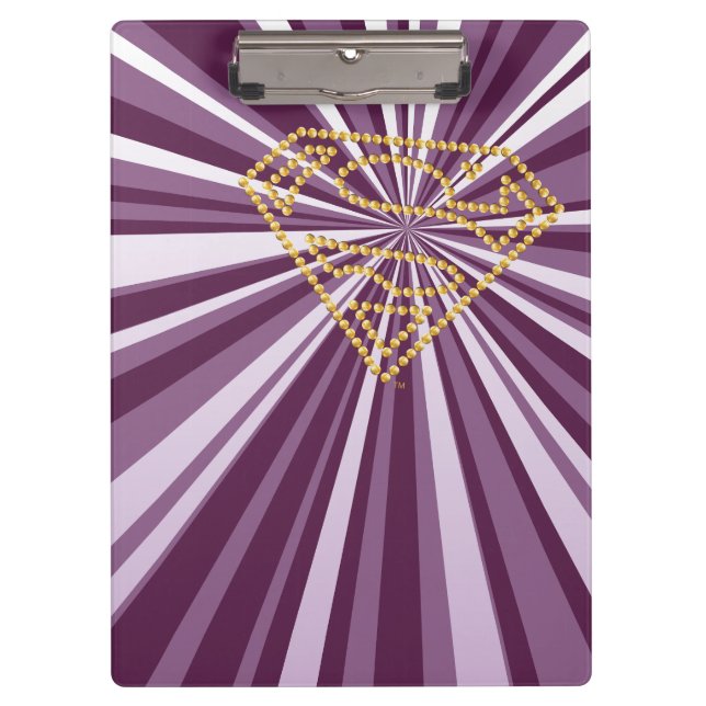 Supergirl bestickt S-Shield Klemmbrett (Vorderseite)