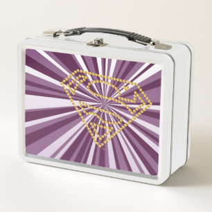 Supergirl bestickt S-Shield Metall Brotdose