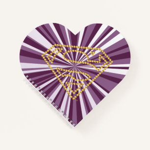 Supergirl bestickt S-Shield Notizbuch