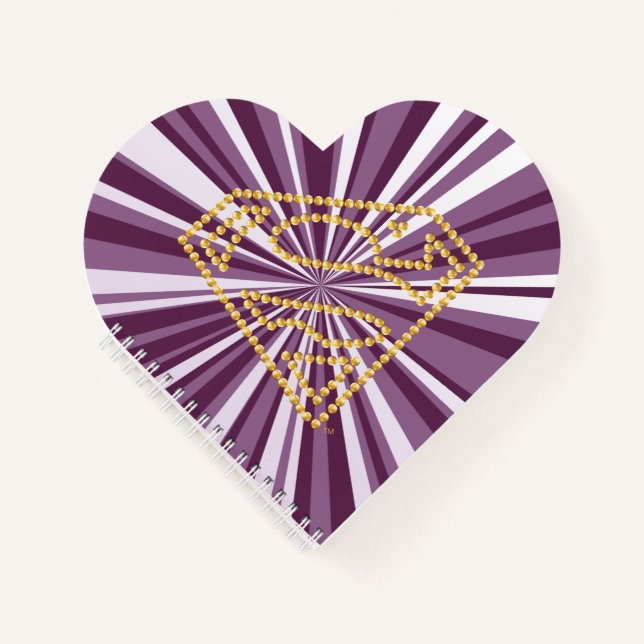 Supergirl bestickt S-Shield Notizbuch (Vorderseite)