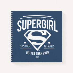 Supergirl Better Than Ever Retro Graphic Notizbuch