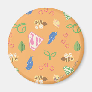 Supergirl Birds & Bees Orange Magnet