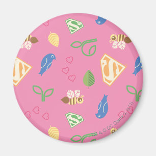 Supergirl Birds & Bees Pink Magnet
