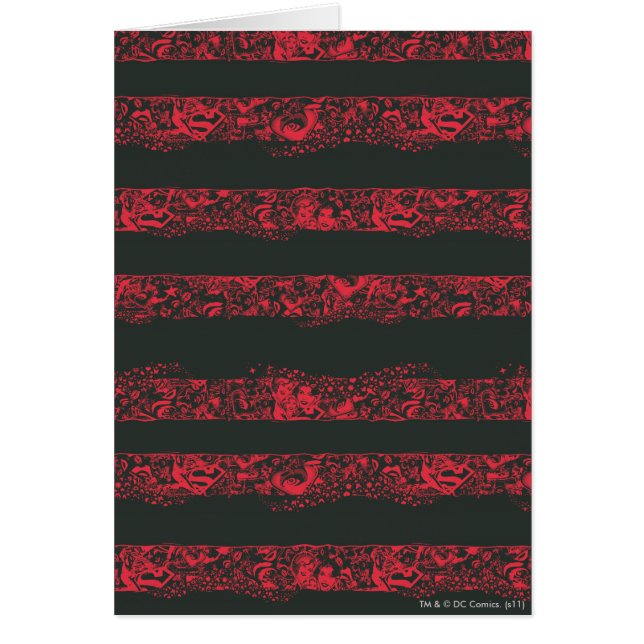 Supergirl Black and Red Line Muster (Vorne)