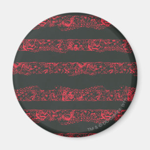 Supergirl Black and Red Line Muster Magnet