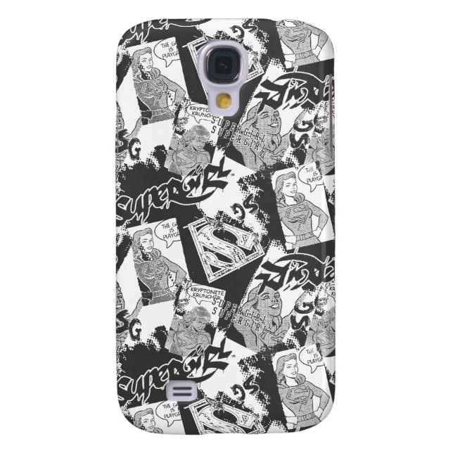 Supergirl Black and White Collage 2 Case-Mate Samsung Galaxy Hülle (Rückseite)