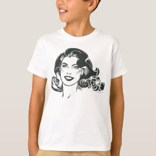 Supergirl Black and White Zeichn 2 T-Shirt