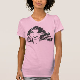 Supergirl Black and White Zeichn 2 T-Shirt