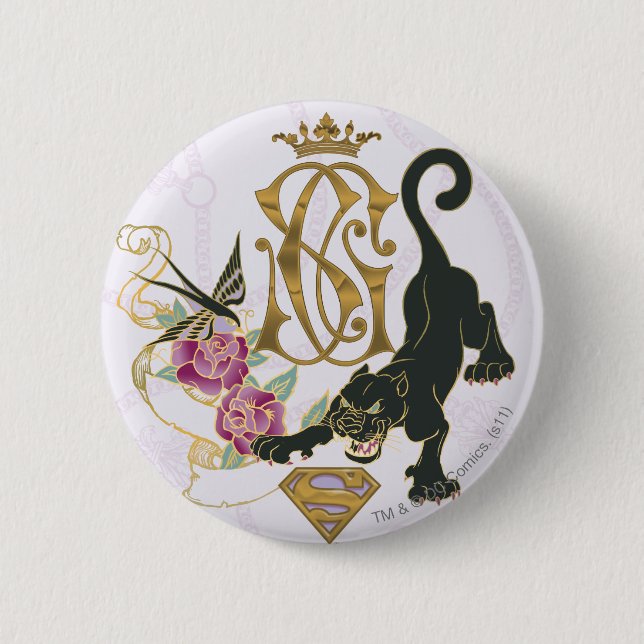 Supergirl Black Panther Button (Vorderseite)