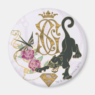 Supergirl Black Panther Magnet
