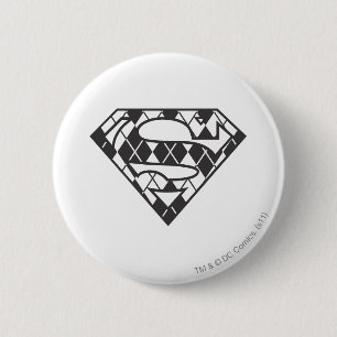 Supergirl Black Raute Logo Button