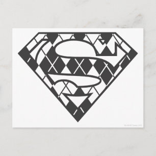 Supergirl Black Raute Logo Postkarte