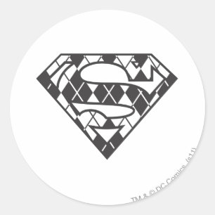 Supergirl Black Raute Logo Runder Aufkleber