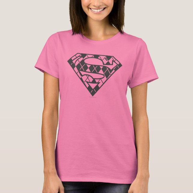 Supergirl Black Raute Logo T-Shirt (Vorderseite)