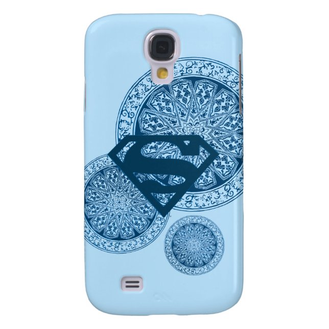 Supergirl Blue Circle Design Case-Mate Samsung Galaxy Hülle (Rückseite)