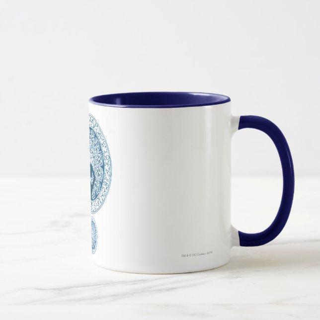 Supergirl Blue Circle Design Tasse (Rechts)