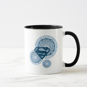Supergirl Blue Circle Design Tasse