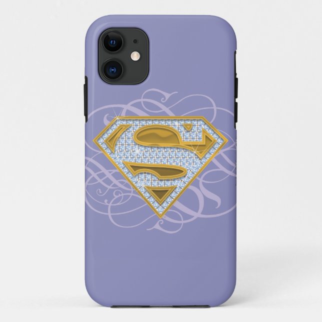 Supergirl Blue Jewels 2 Case-Mate iPhone Hülle (Rückseite)