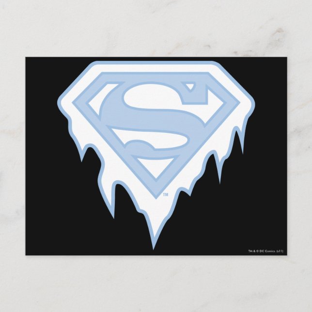 Supergirl Blue Logo Postkarte