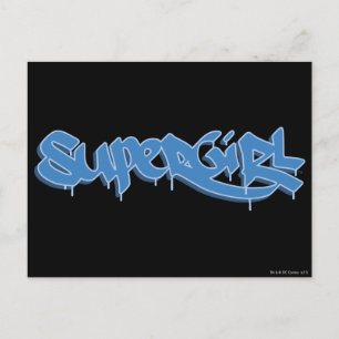 Supergirl Blue Logo Postkarte