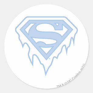 Supergirl Blue Logo Runder Aufkleber