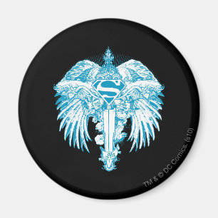 Supergirl Blue Wings Magnet